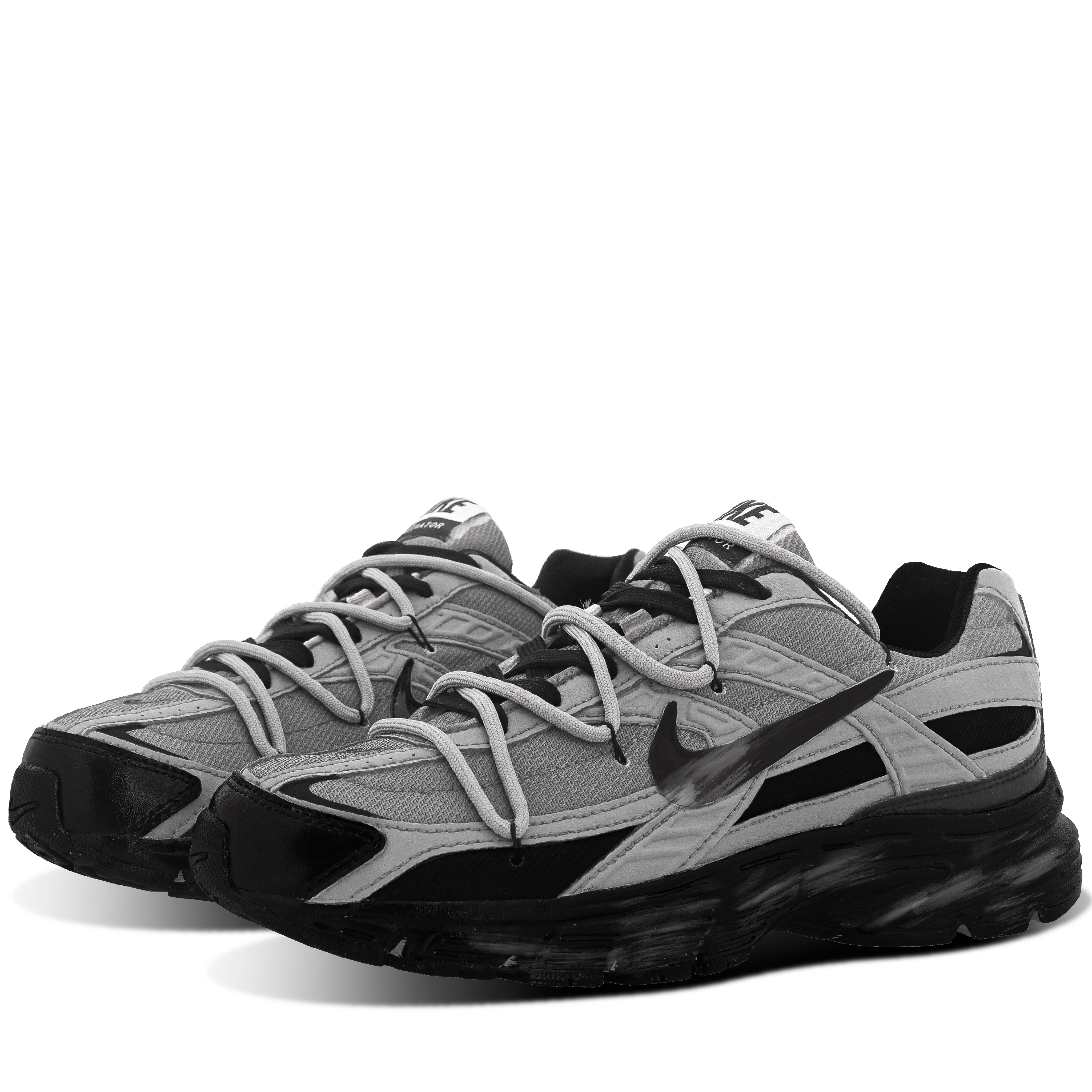 Nike Initiator Fabric Cushioning Breathable Support Low top Casual City Commuting Running Shoes Unisex Black Gray