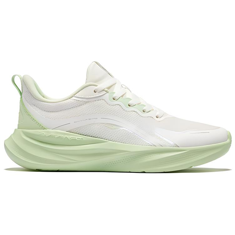 Erke Wander Cushioning Slip Resistant Abrasion Resistant Low top Casual Running Shoes Women’s White Green