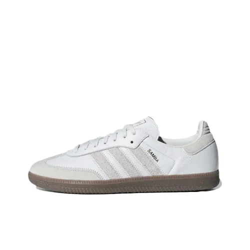 Adidas Originals SAMBA OG Low top Skateboard Shoes Unisex White Gray