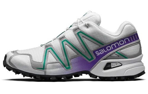 SALOMON CROSS Outdoor Shoes Unisex Low Top Gray/Purple/Green