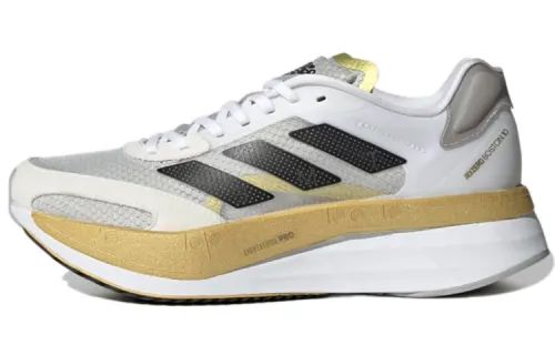 Adidas Wmns Adizero Boston 10 Tme 'White Gold Metallic' Women's