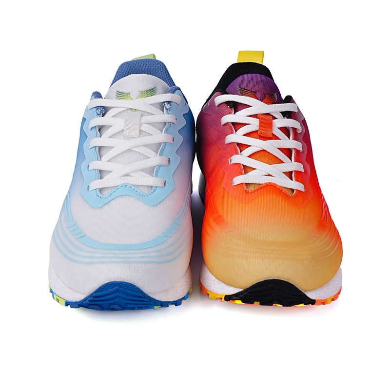 IFXRN Running Shoes Unisex Left Yellow Red Purple/Right Blue White