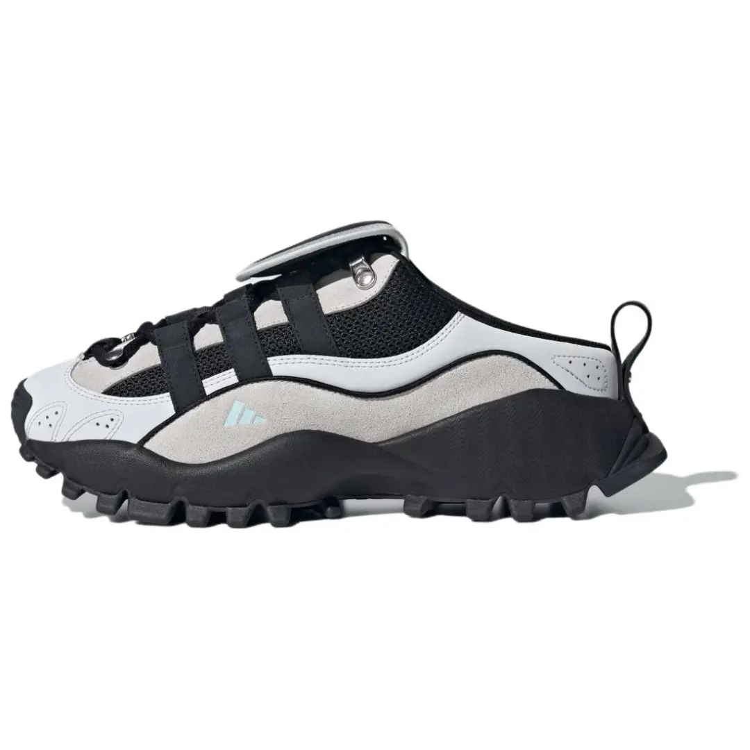 Adidas SEEULATER MULE Abrasion Resistant Slip Resistant Closed Toe Slippers Unisex Black Gray