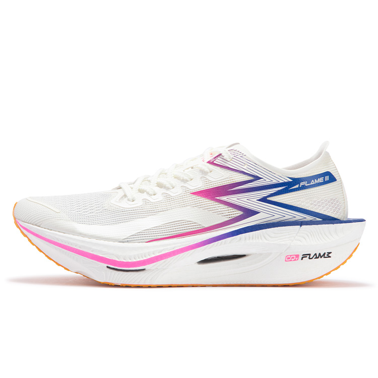 361° Flame 3 Cushioning Slip Resistant Breathable Low top Marathon Racing Running Shoes Unisex Fluorescent Blast Pink