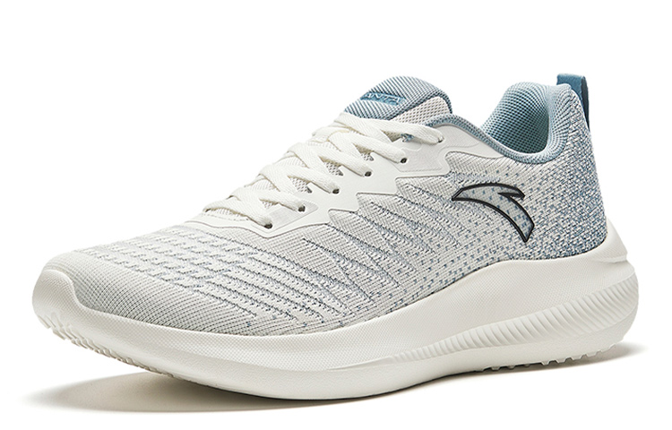 Anta Platform Slip Resistant, Abrasion Resistant, Lightweight Low top Running Shoes Men’s White Blue