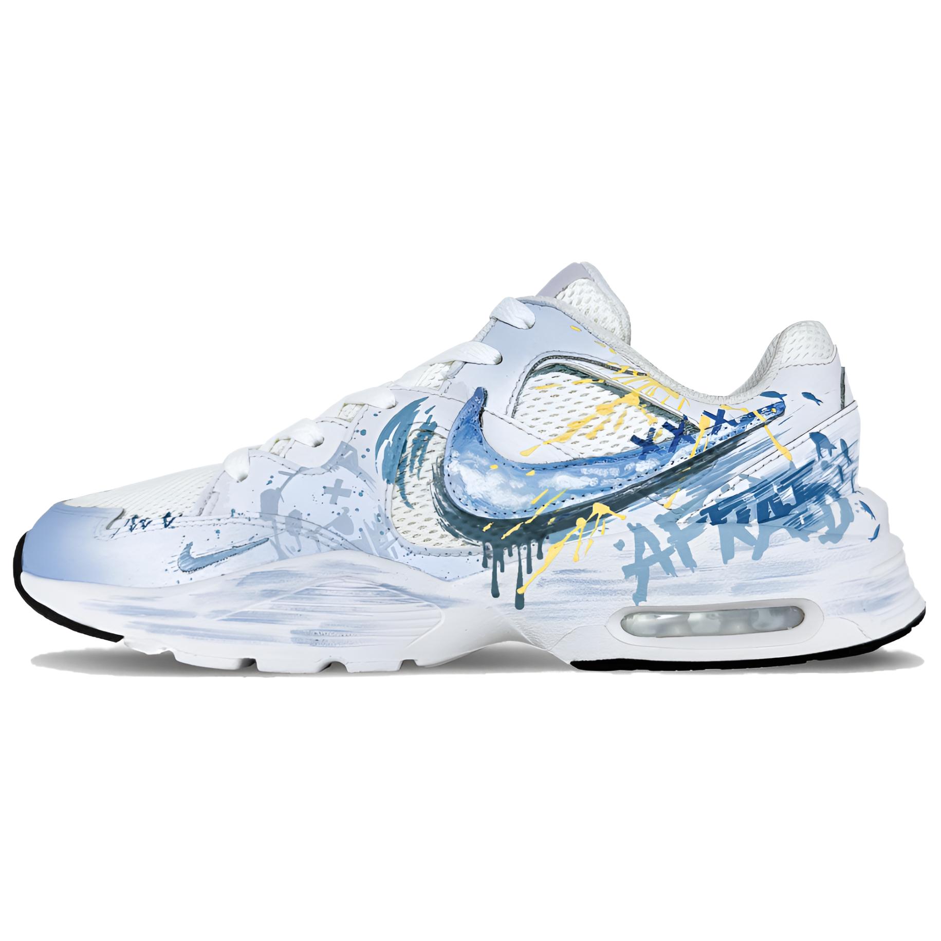 Nike Air Max Fusion Abrasion Resistant Abrasion Resistant Low top Running Shoes Men’s Blue White