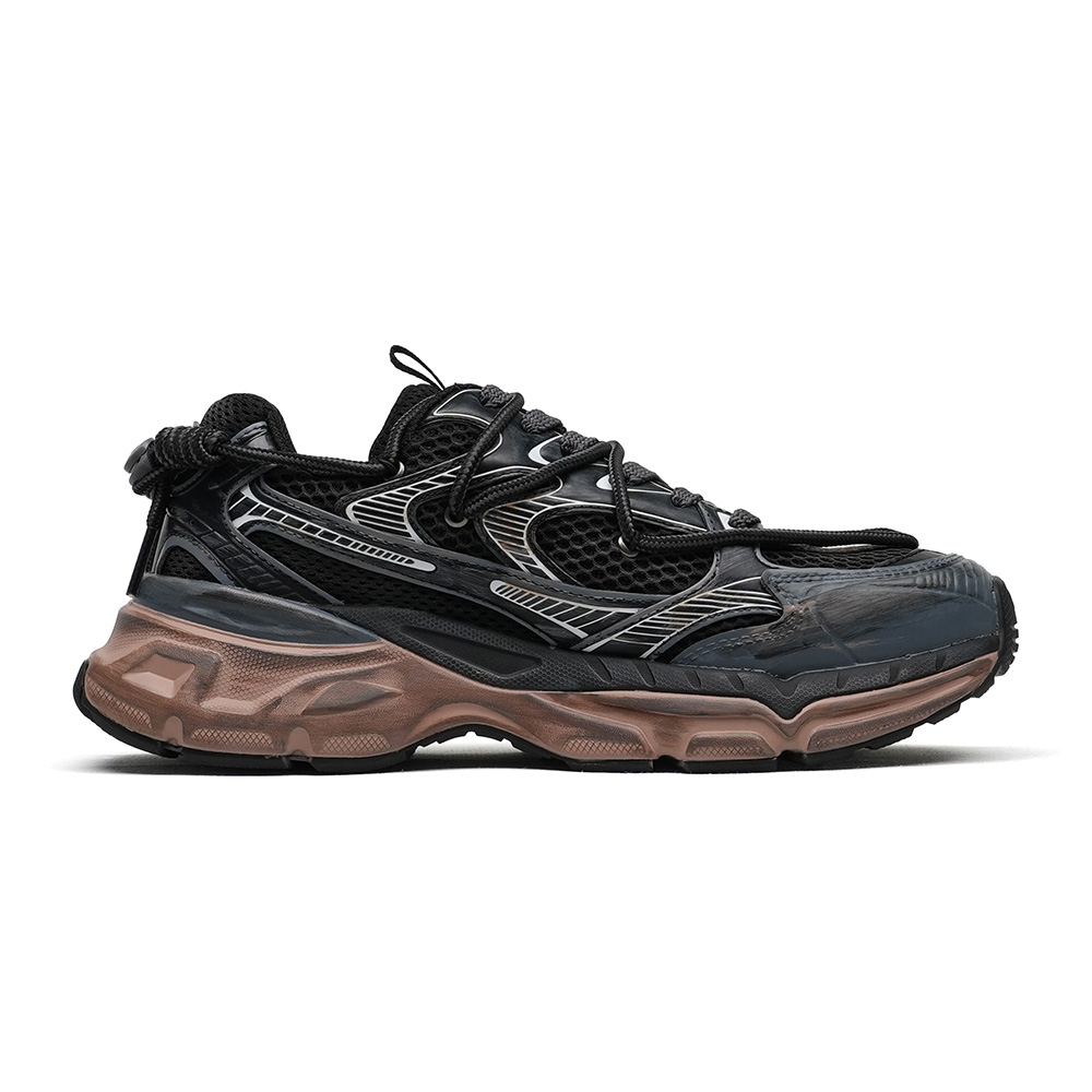 Kappa Hydrogen Track Abrasion Resistant Breathable Low top Running Shoes Unisex Black Brown