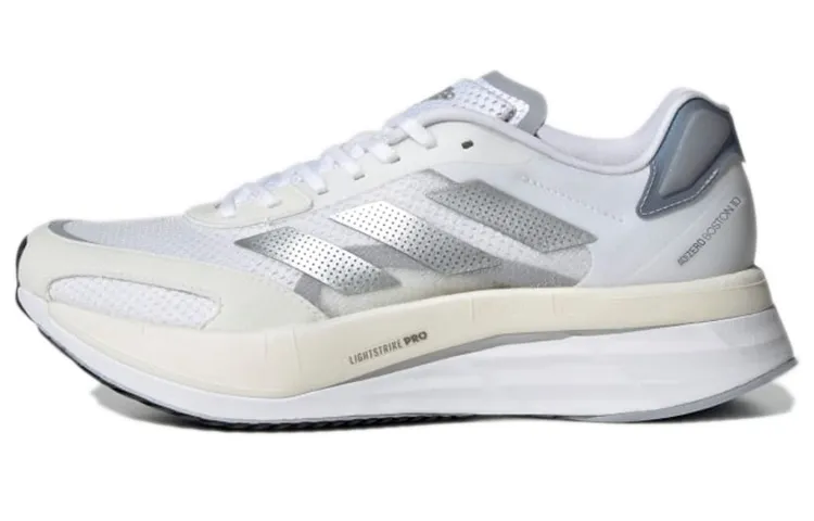 Adidas Wmns Adizero Boston 10 'White Silver Metallic' Women's