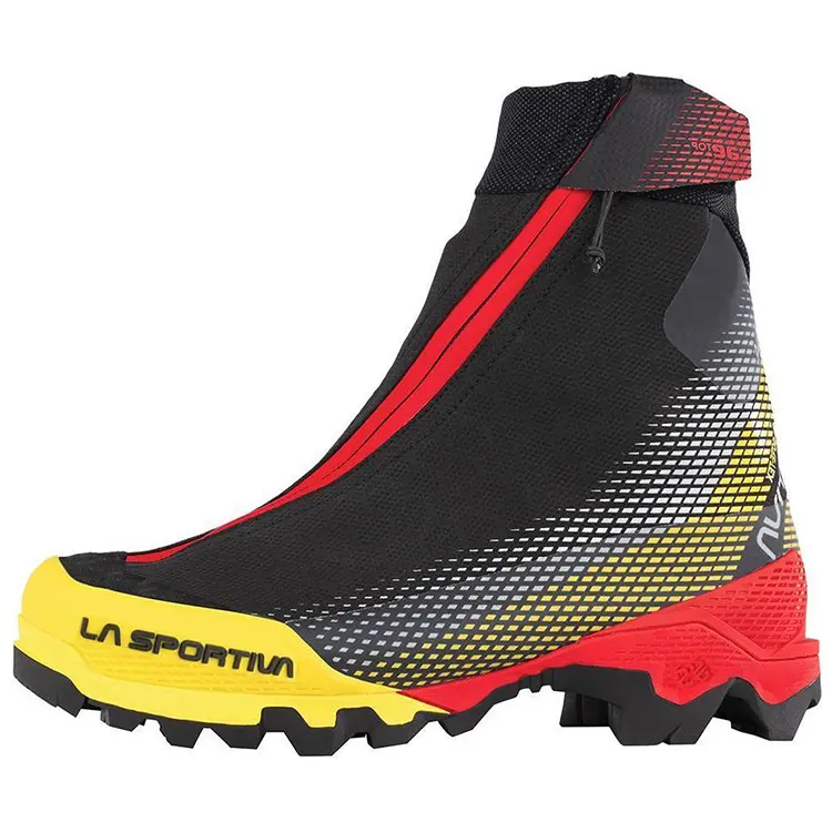 LA SPORTIVA Abrasion Resistant Slip Resistant Comfortable Short Outdoor Boots Men's Black Yellow