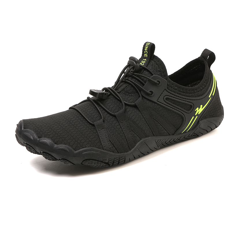 Binary Slip Resistant Quick Dry Lightweight Low top Outdoor Shoes Unisex Black