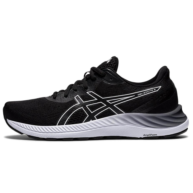 ASICS Gel Excite 8 Black White Women's Wide