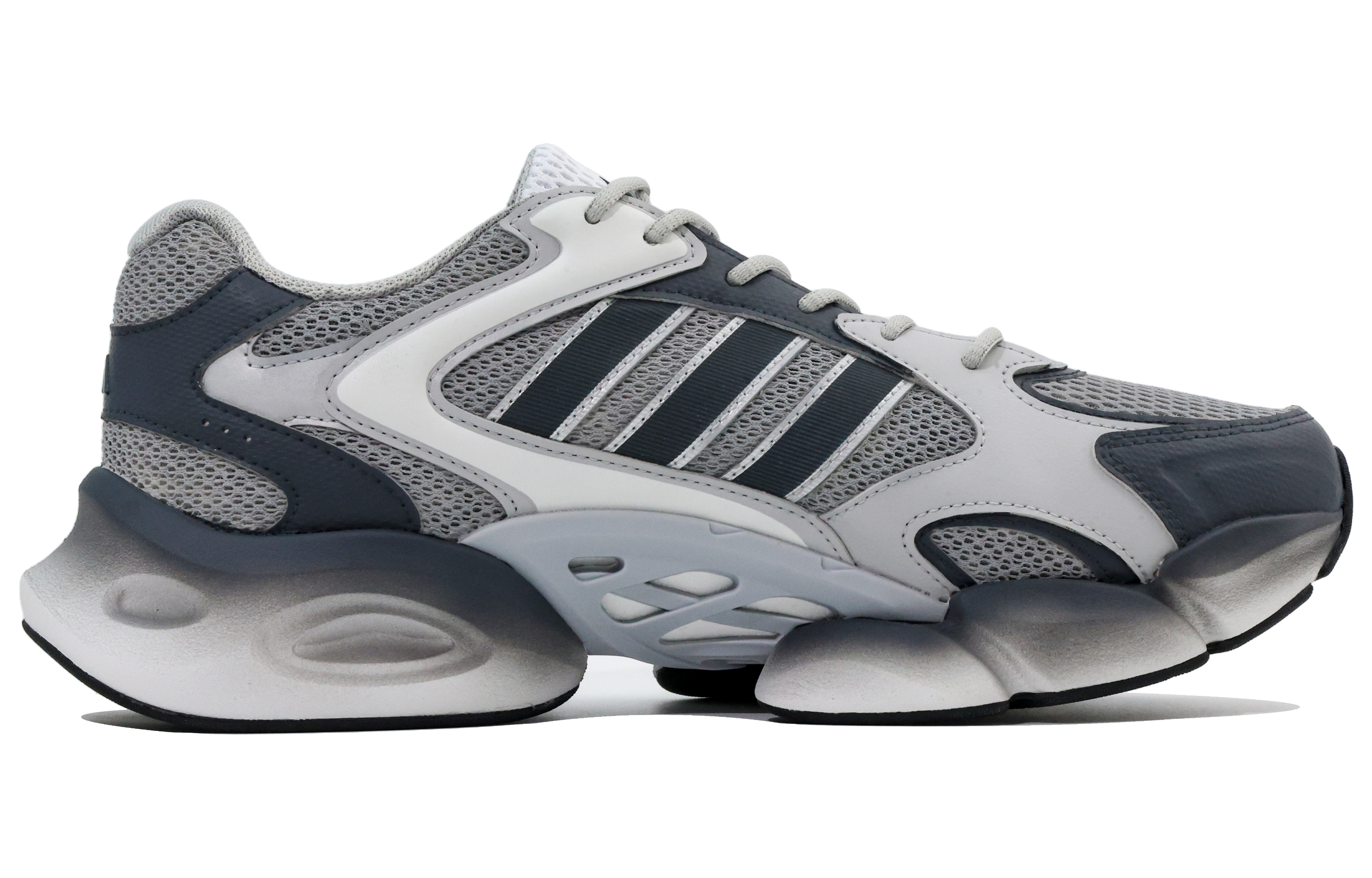 Adidas MEGASTRIDE Abrasion Resistant Low top Running Shoes Unisex Black Gray