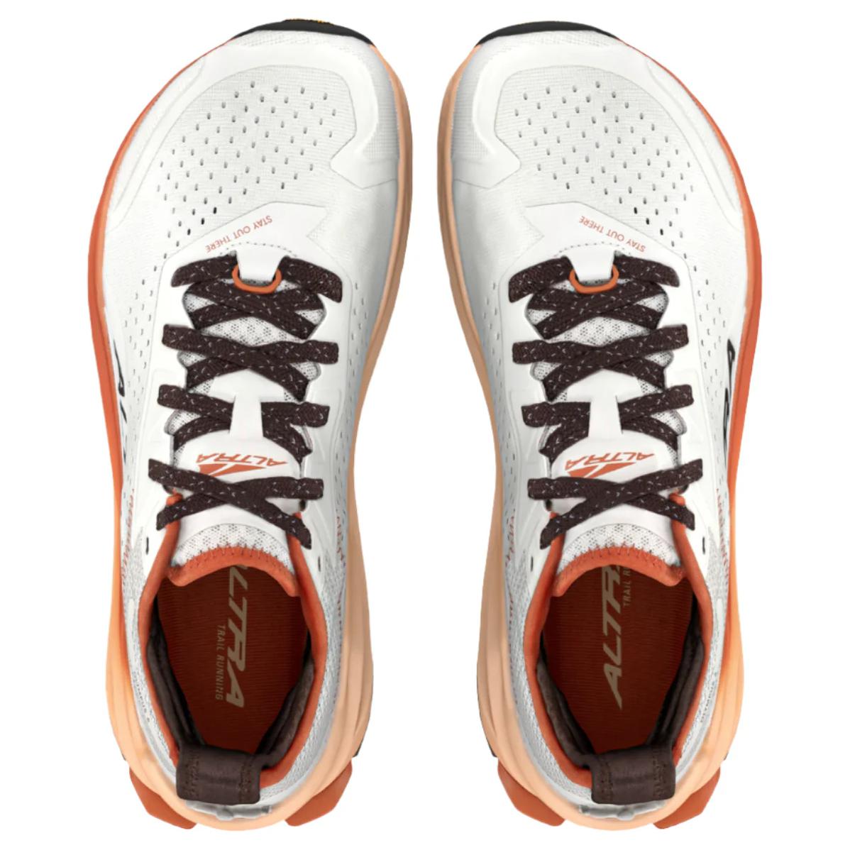 Altra Slip Resistant Abrasion Resistant Low top Trail Running Shoes Unisex White Orange