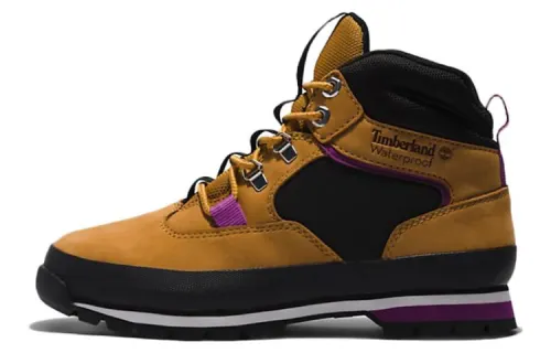 Timberland Euro Hiker Ankle Length Outdoor Boots Women's Black Yellow