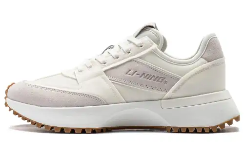 Li Ning 001 VNTG Lightweight Abrasion Resistant Low top Running Shoes Women's White