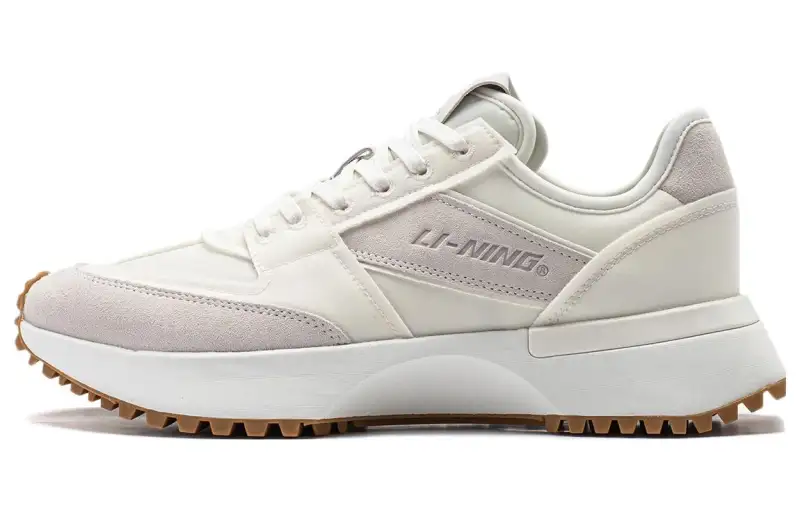 Li Ning 001 VNTG Lightweight Abrasion Resistant Low top Running Shoes Women's White