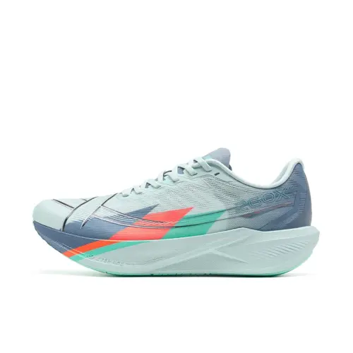 Xtep 260X 2.0 Acceleration Shock Absorption Wear-Resistant Breathable Rebound Low-top Carbon Plate Marathon Training Physical Test Running Shoes Men's Moonstone Blue/Jingyuan Blue