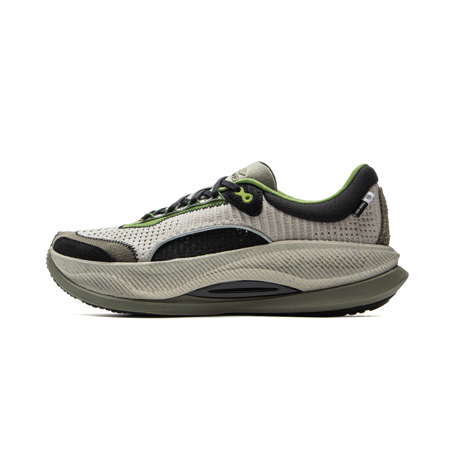 Li Ning Cushioning Reflective Rebound Low top Casual Running Shoes Men’s Dusty Gray Green