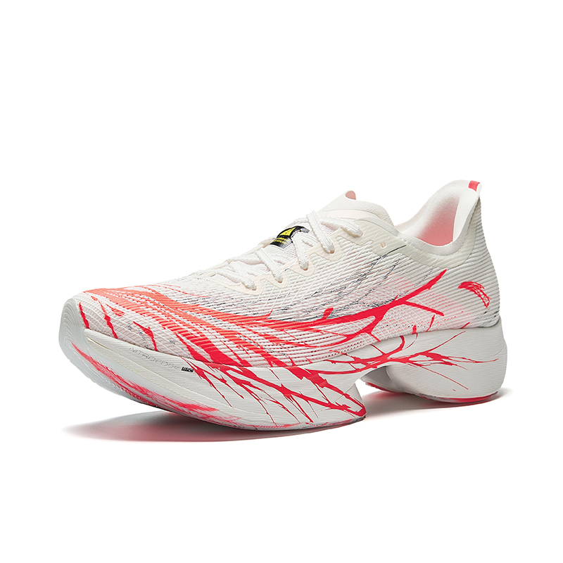 Anta C10 Pro Mid top Nitrogen Technology Marathon Racing Running Shoes Men’s White Red Silver