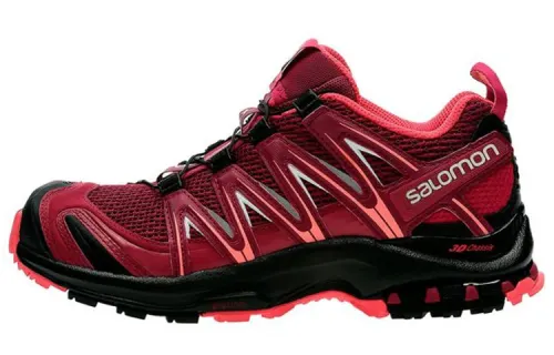 SALOMON XA PRO 3D Cushioning Slip Resistant Abrasion Resistant Low top Outdoor Shoes Women's Red