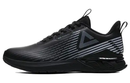 PEAK Slip Resistant Abrasion Resistant Low top Running Shoes Men's Black