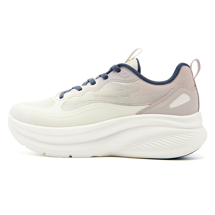 QIAODAN Cushioning Slip Resistant Low top Casual Running Shoes Women’s White Gray
