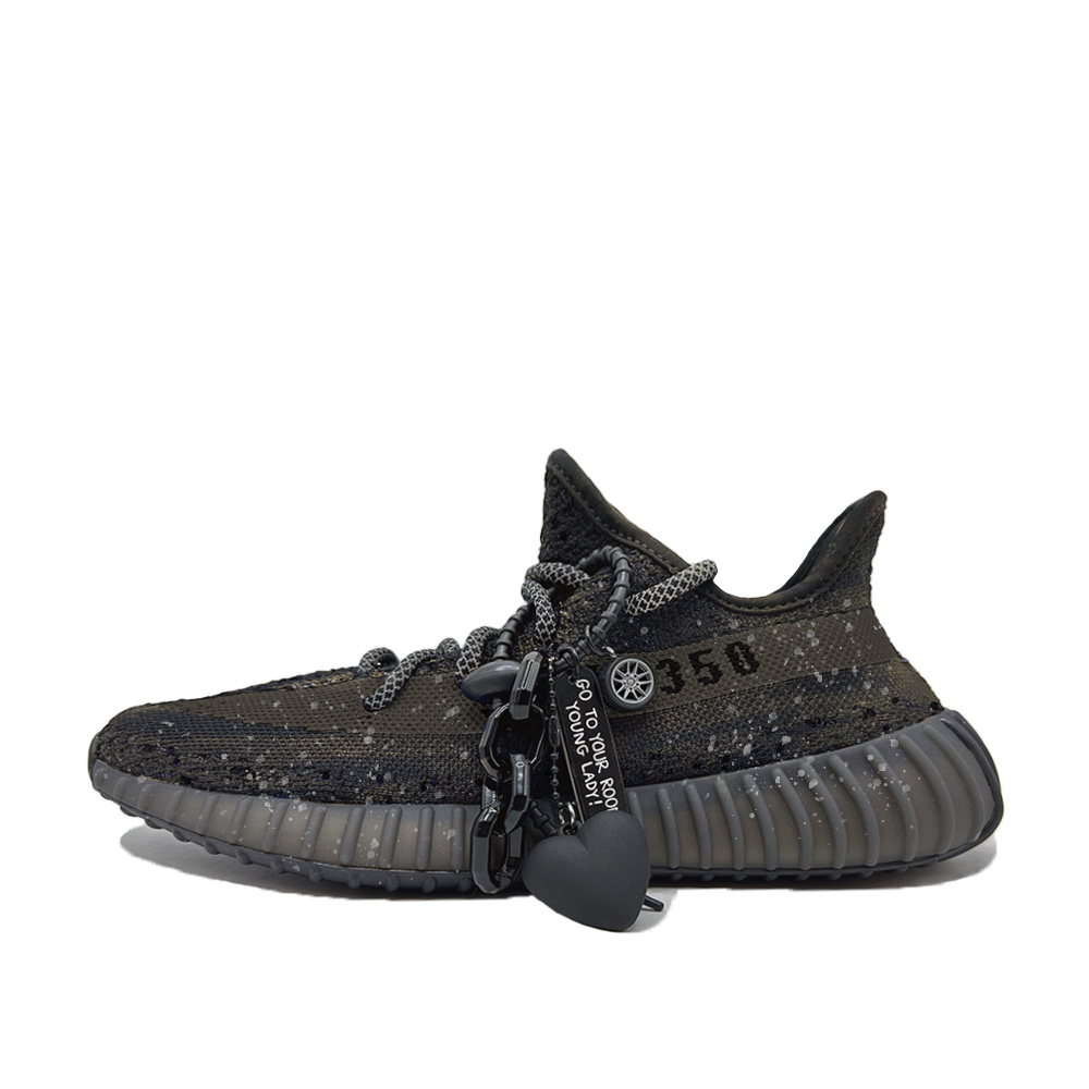 Adidas Originals Yeezy Boost 350 V2 Abrasion Resistant Low top Running Shoes Unisex Black