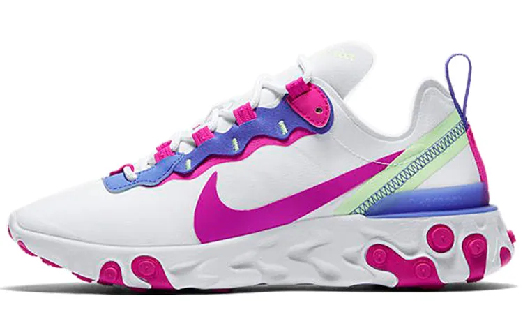 Nike React Element 55 White Fire Pink Women's
