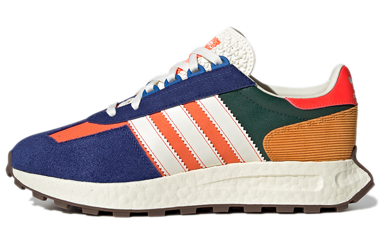 Adidas originals Retropy E5 retro lightweight wear-resistant non-slip low-cut Boost running shoes for men and women blue and orange