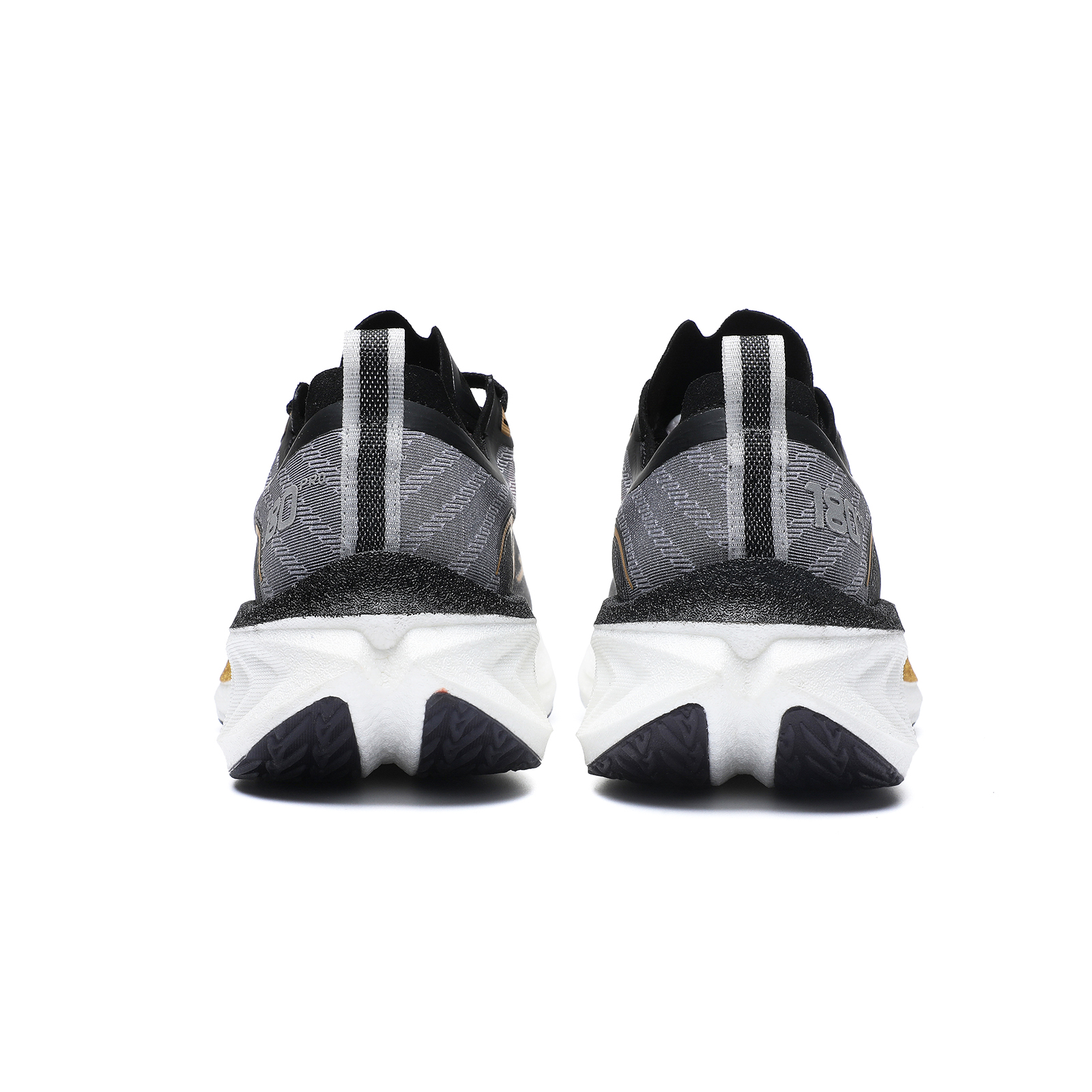 TREEPERI Cushioning Anti-Slip And Wear-Resistant Low-Top Marathon Running Shoes Unisex White Black