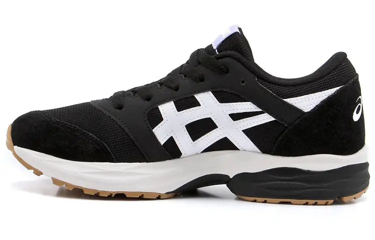 Asics Gel Takumi Textile, Leather Comfortable Low top Running Shoes Women's Black White