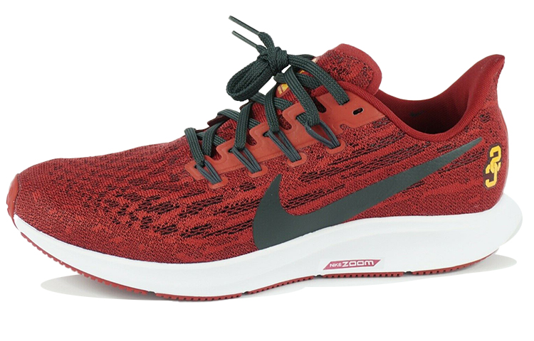 Nike Pegasus 36 breathable mesh shock-absorbing non-slip wear-resistant lightweight breathable rebound low-top running shoes women's burgundy