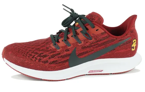Nike Pegasus 36 breathable mesh shock-absorbing non-slip wear-resistant lightweight breathable rebound low-top running shoes women's burgundy