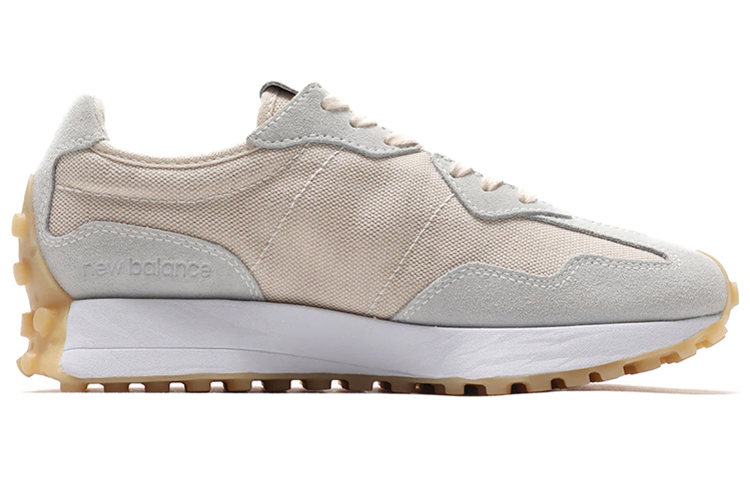 Женские кроссовки New Balance NB 327 (желто-белые) — фото 2