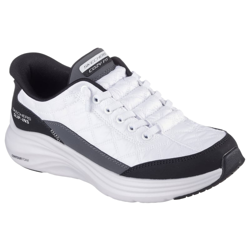 Skechers Contour Foam Cozy Fit Low top Running Shoes Women’s White Black