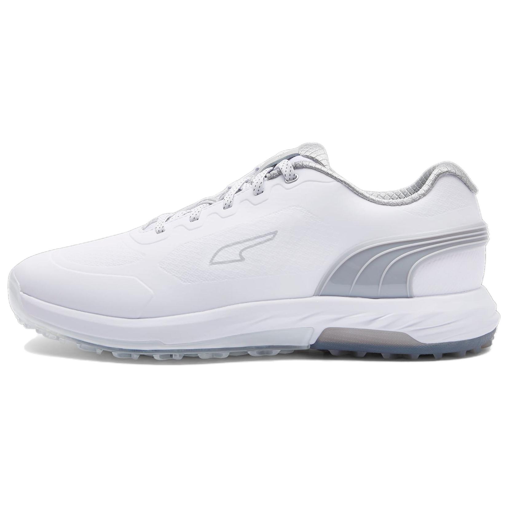 PUMA Alphacat Nitro Comfortable And Lightweight Low top Golf Shoes Men's White Silver