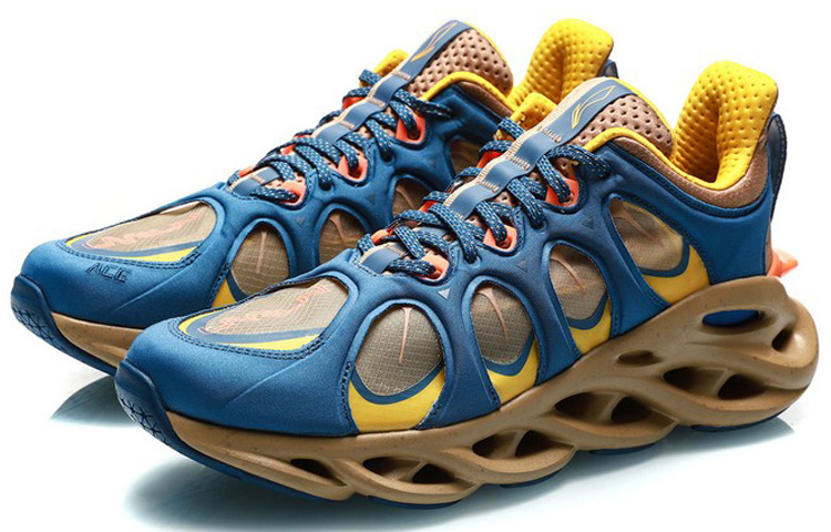 Li Ning Curved ACE Cushioning Breathable Lightweight Rebound Cushioning Breathable Lightweight Rebound Low top