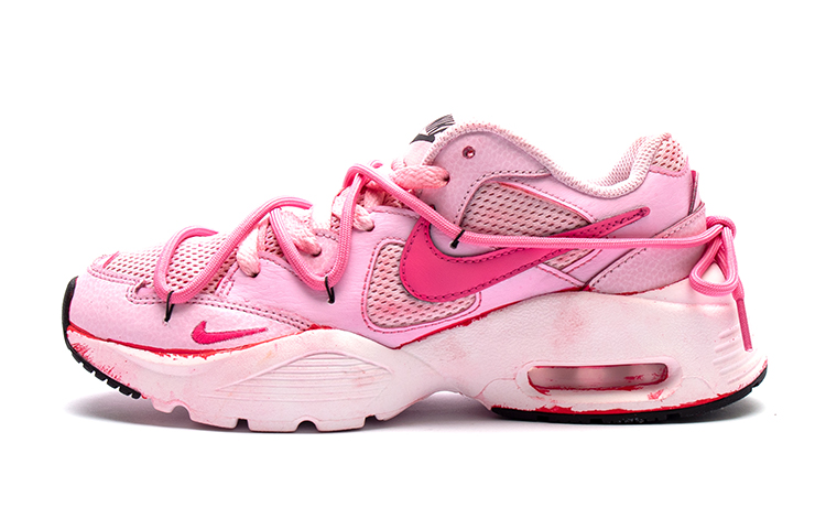 Nike Air Max Fusion Abrasion Resistant Abrasion Resistant Low top Casual Running Shoes Women's Barbie Pink