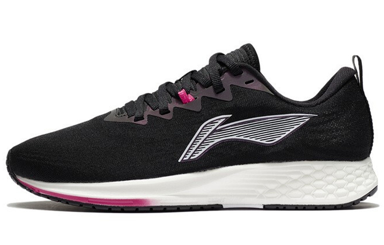 Li Ning Red Hare 4 Racing Fabric Cushioning Slip Resistant Abrasion Resistant Rebound Low top Running Shoes Women’s