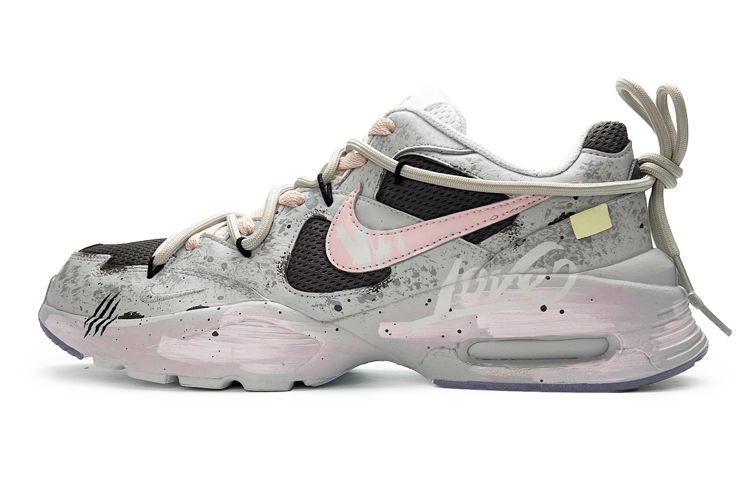 Nike Air Max Fusion Slip Resistant Abrasion Resistant Low top Casual Running Shoes Women’s Gray