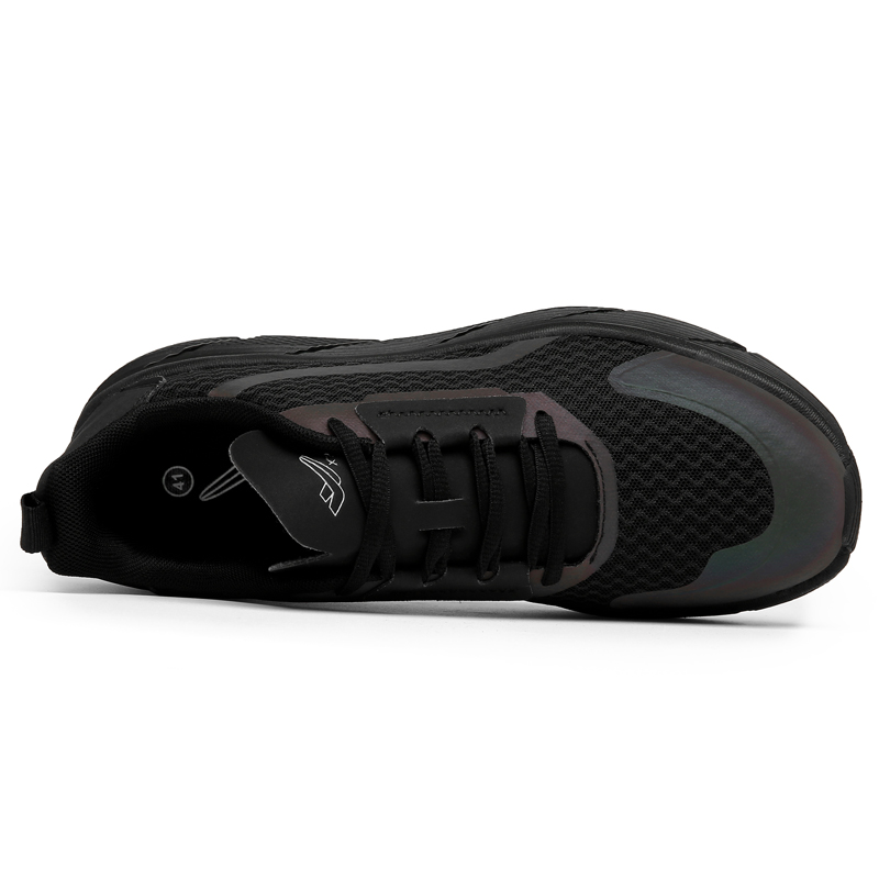 XPD Breathable Support Impact Resistant Mid top Running Shoes Unisex Black