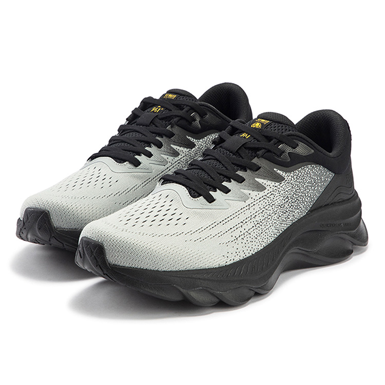 361° Cushioning Abrasion Resistant Breathable Low top Running Shoes Men’s Black Gray