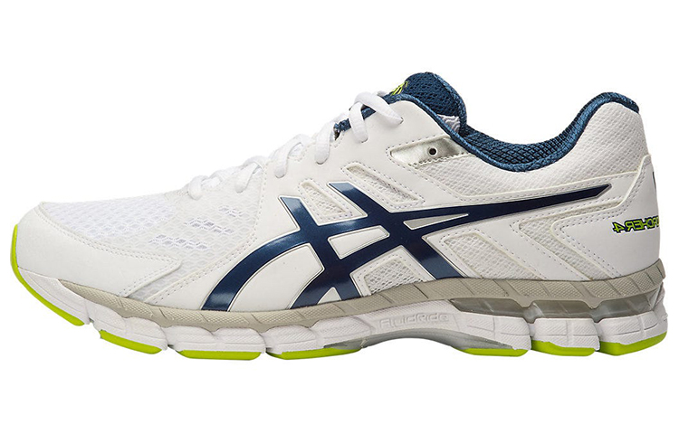 ASICS Gel Rink Scorcher 4 Sports Abrasion Resistant Low top Running Shoes Men's White Blue 4E Width
