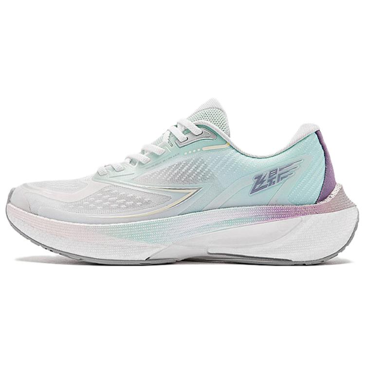QIAODAN Flying Shadow 4.0 Racing Slip Resistant Abrasion Resistant Low top Running Shoes Women’s Pink Cyan