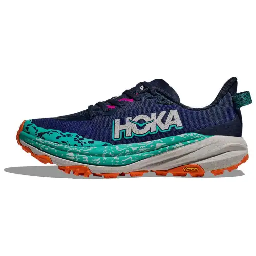 HOKA ONE ONE Speedgoat 6 Slip Resistant Abrasion Resistant Low top Running Shoes Women's Blue Green