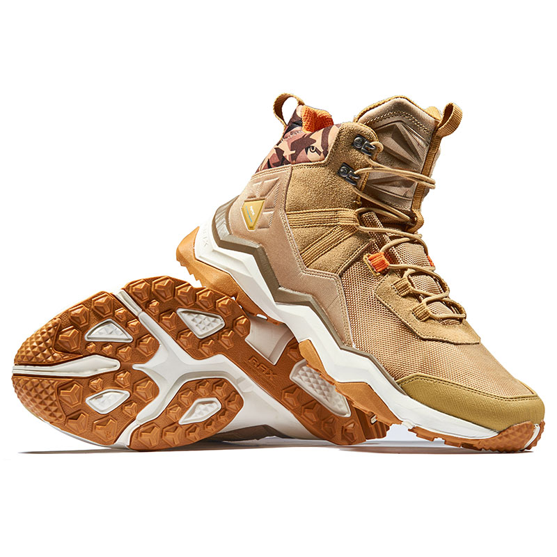 RAX Breathable, Slip Resistant, Lightweight High top Outdoor Shoes Men’s Light Khaki