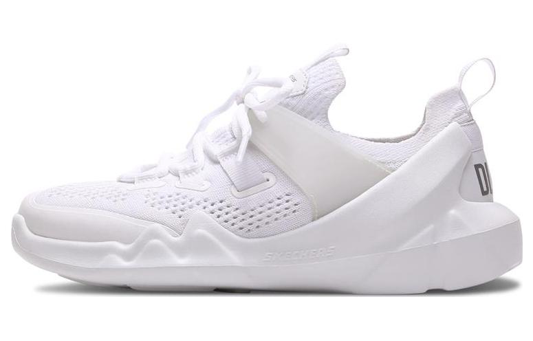 Skechers Dlt A Slip Resistant Abrasion Resistant Cushioning Low top Running Shoes Women's White