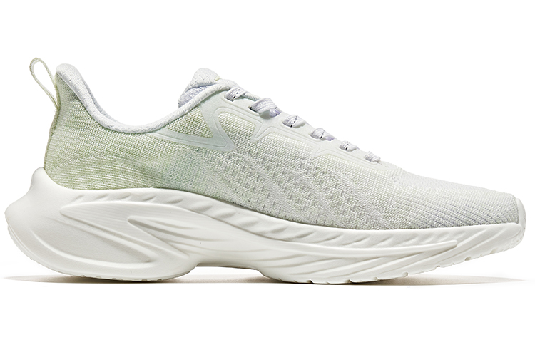 Erke Fabric Slip Resistant And Breathable Low top Sprint Running Shoes Women’s White Green
