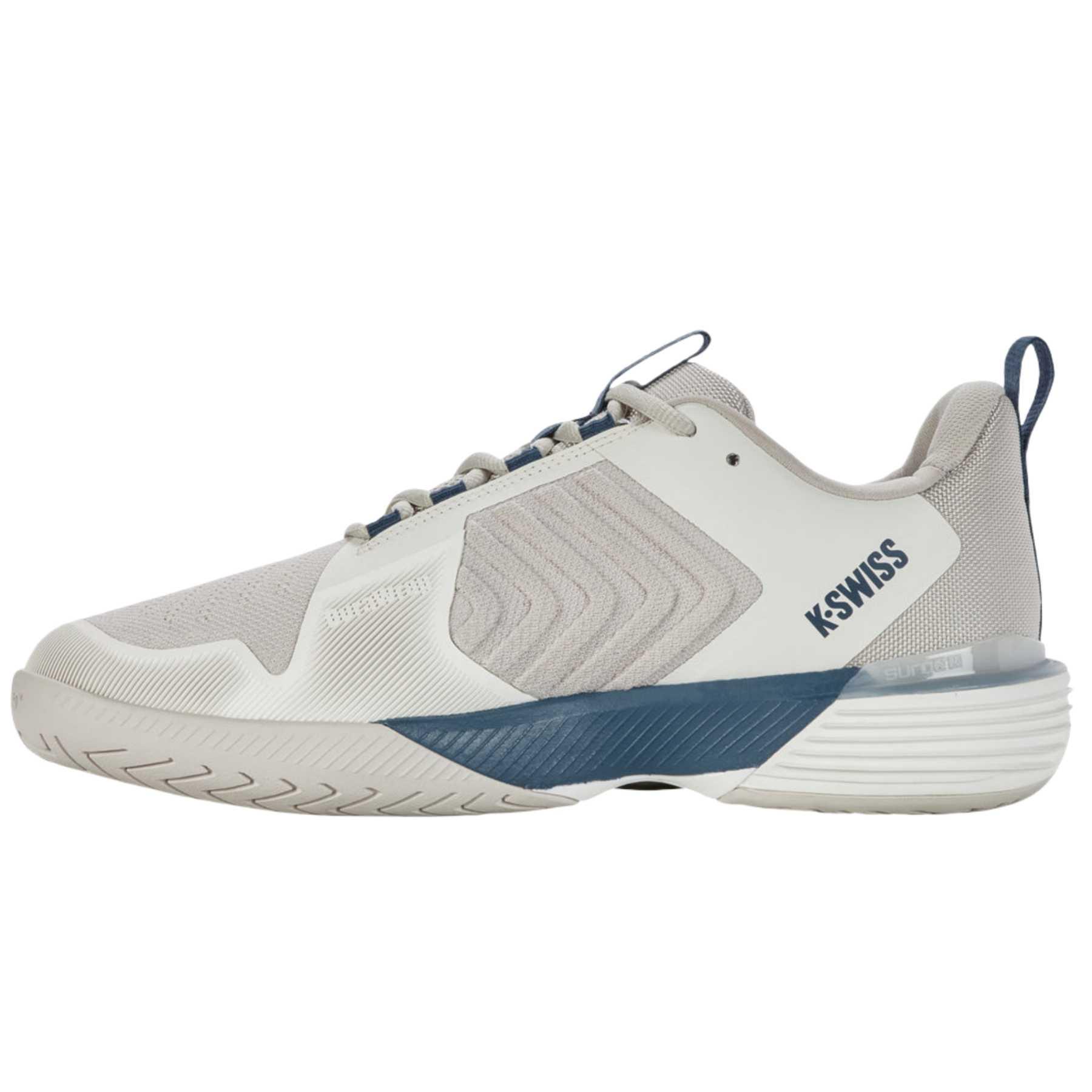 K·SWISS Slip Resistant Low top Running Shoes Men’s White Gray