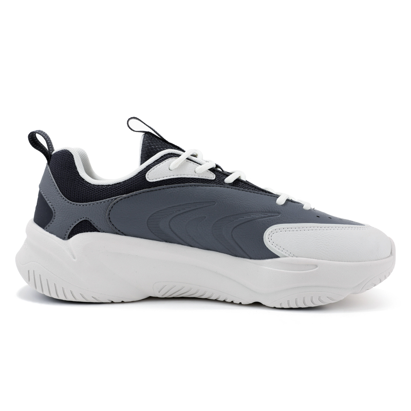 QIAODAN Textile, Synthetic Leather Cushioning Slip Resistant Abrasion Resistant Breathable Low top Running Shoes Men’s